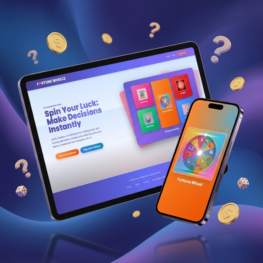 Fortune Wheels App Mockup